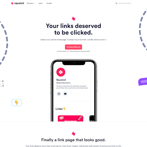 Squaredacademy  Landing Page Design