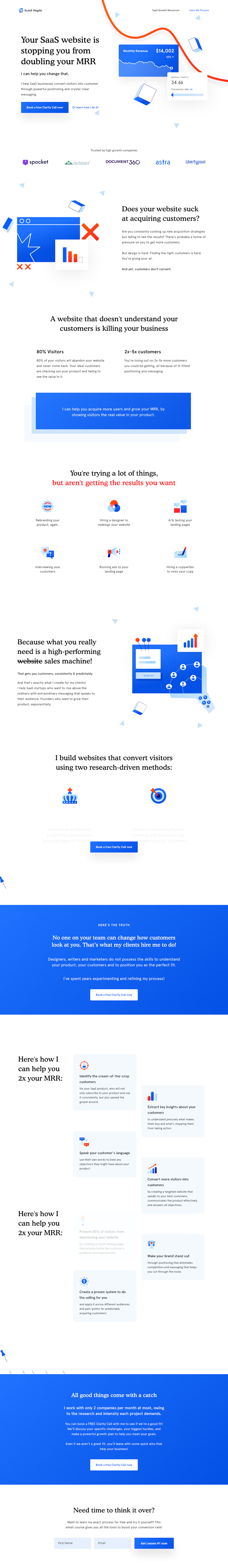 Sumithegde  Landing Page Design