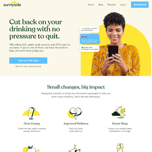 Sunnyside  Landing Page Design