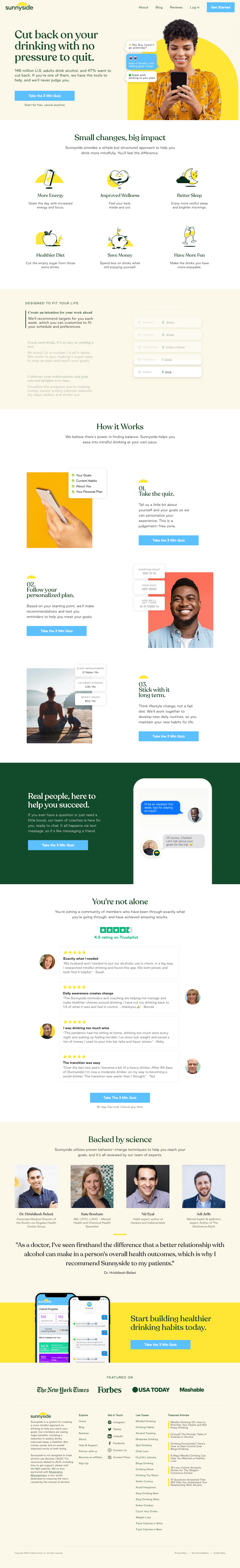 Sunnyside  Landing Page Design