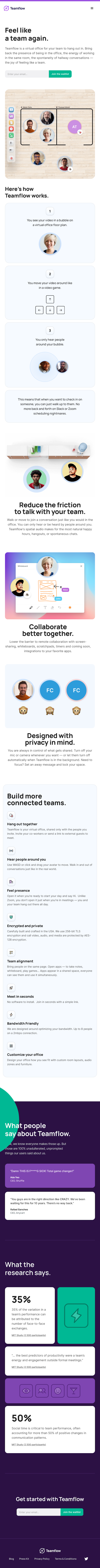 Teamflowhq  Landing Page Design