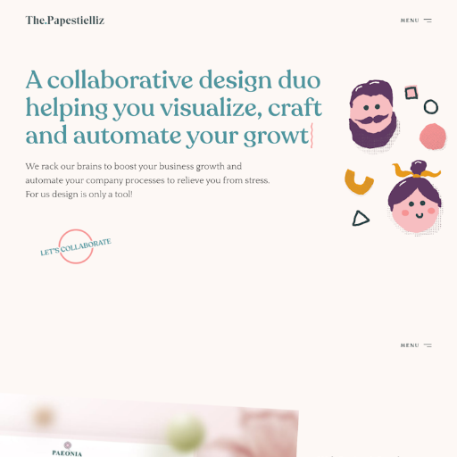 Thepapestielliz  Landing Page Design