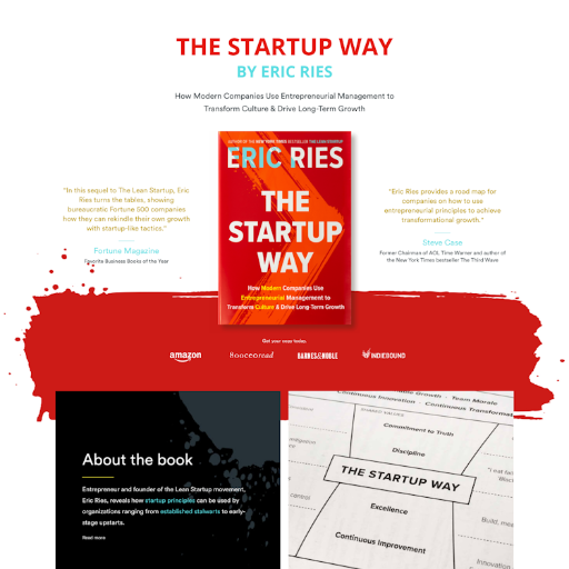 Thestartupway  Landing Page Design