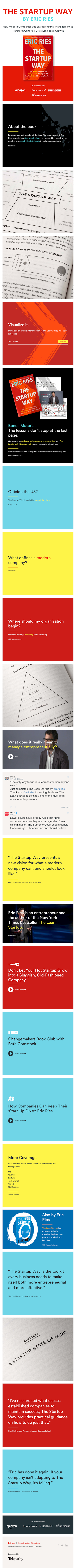 Thestartupway  Landing Page Design