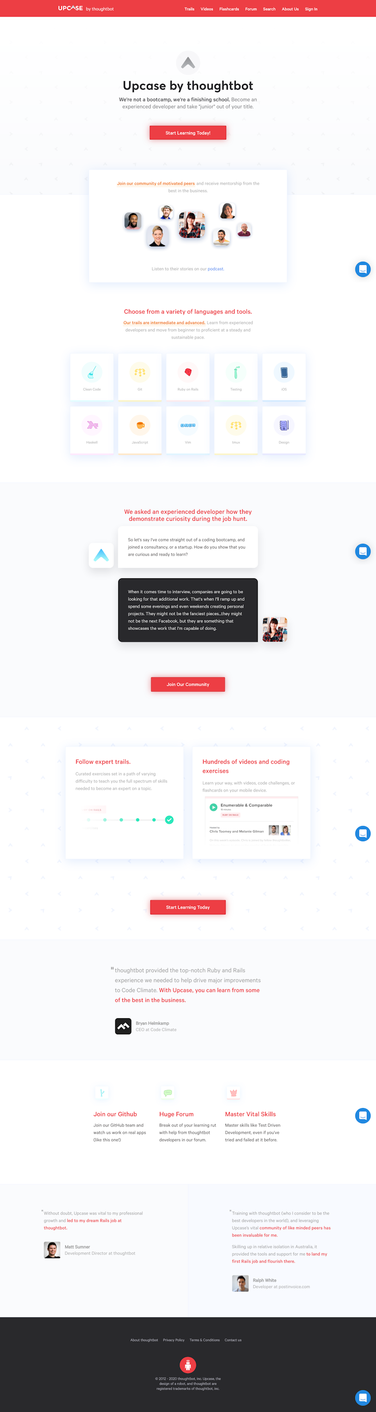 Thoughtbot  Landing Page Design