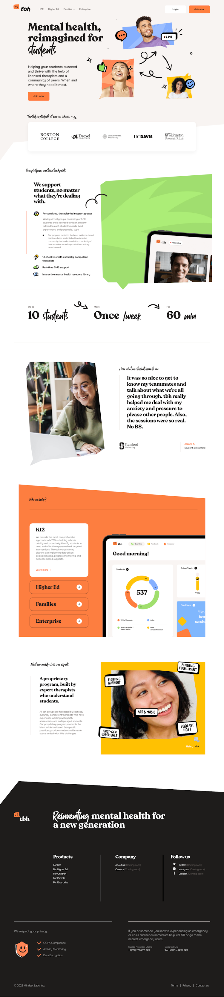 tobehonest  Landing Page Design