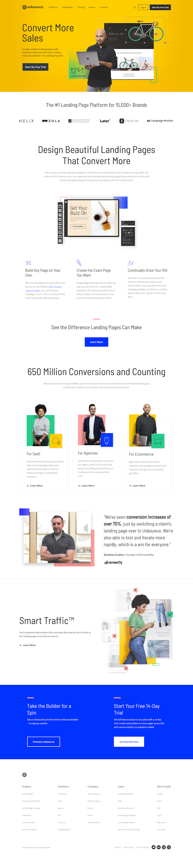 Unbounce  Landing Page Design