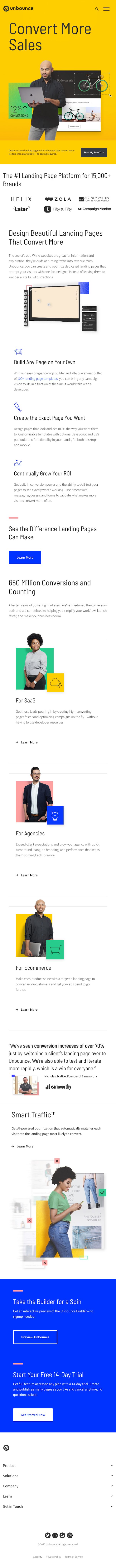 Unbounce  Landing Page Design