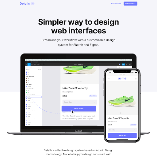 Usedetails  Landing Page Design