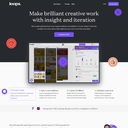 Useloops  Landing Page Design