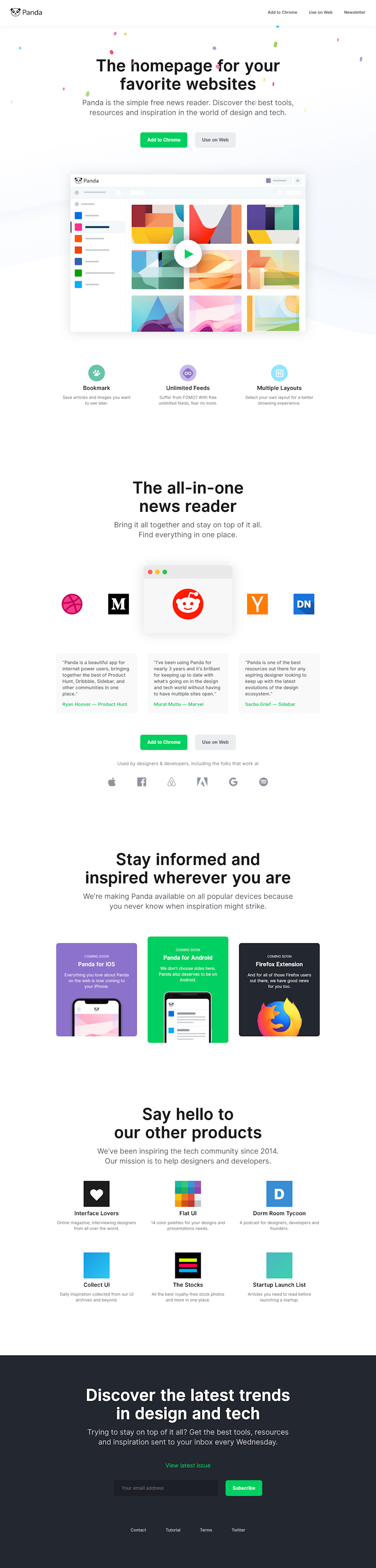 Usepanda  Landing Page Design