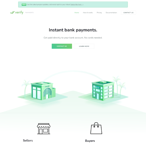 Verify  Landing Page Design