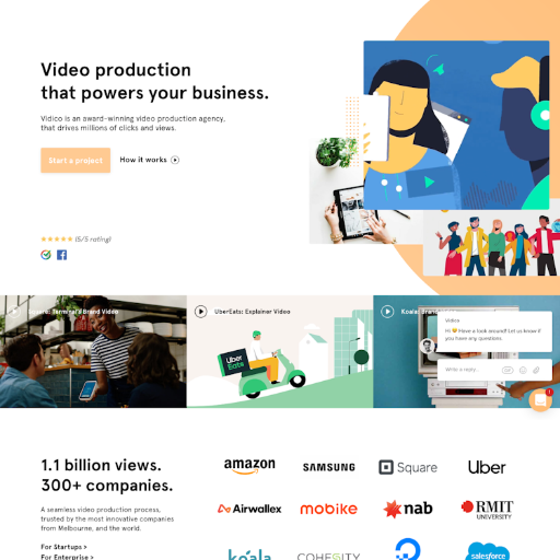 Vidico  Landing Page Design