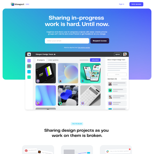 Viewport  Landing Page Design