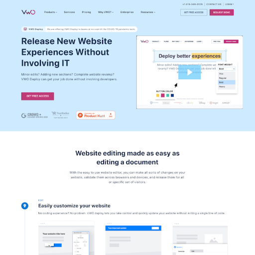 Vwo  Landing Page Design