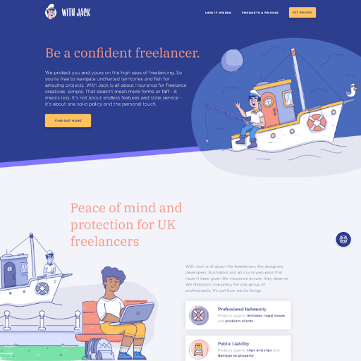 Withjack  Landing Page Design