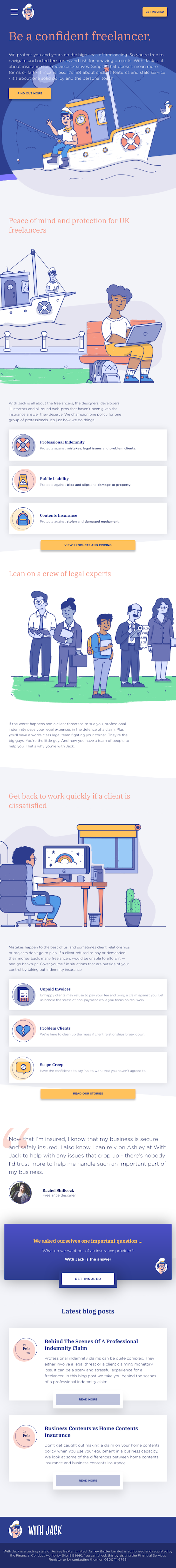 Withjack  Landing Page Design