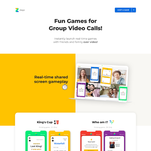 Ziago  Landing Page Design